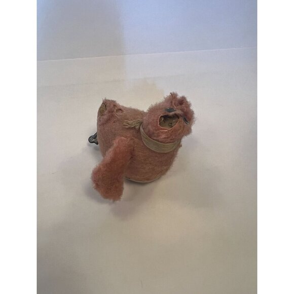 Vintage Wind-Up Pink Plush Chick With Googly Eyes Made in Japan needs a medic - Picture 2 of 3